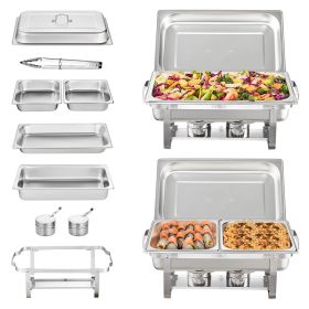 VEVOR Rectangle Chafing Dish Set (Pack: 2-Pack)